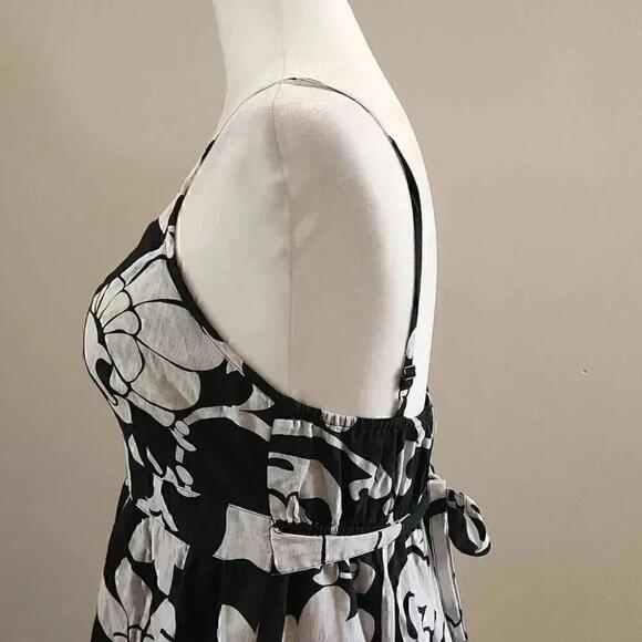 Old Navy Black And White Flower Pattern Speghatti Strap Dress Us S - Picture 2 of 11